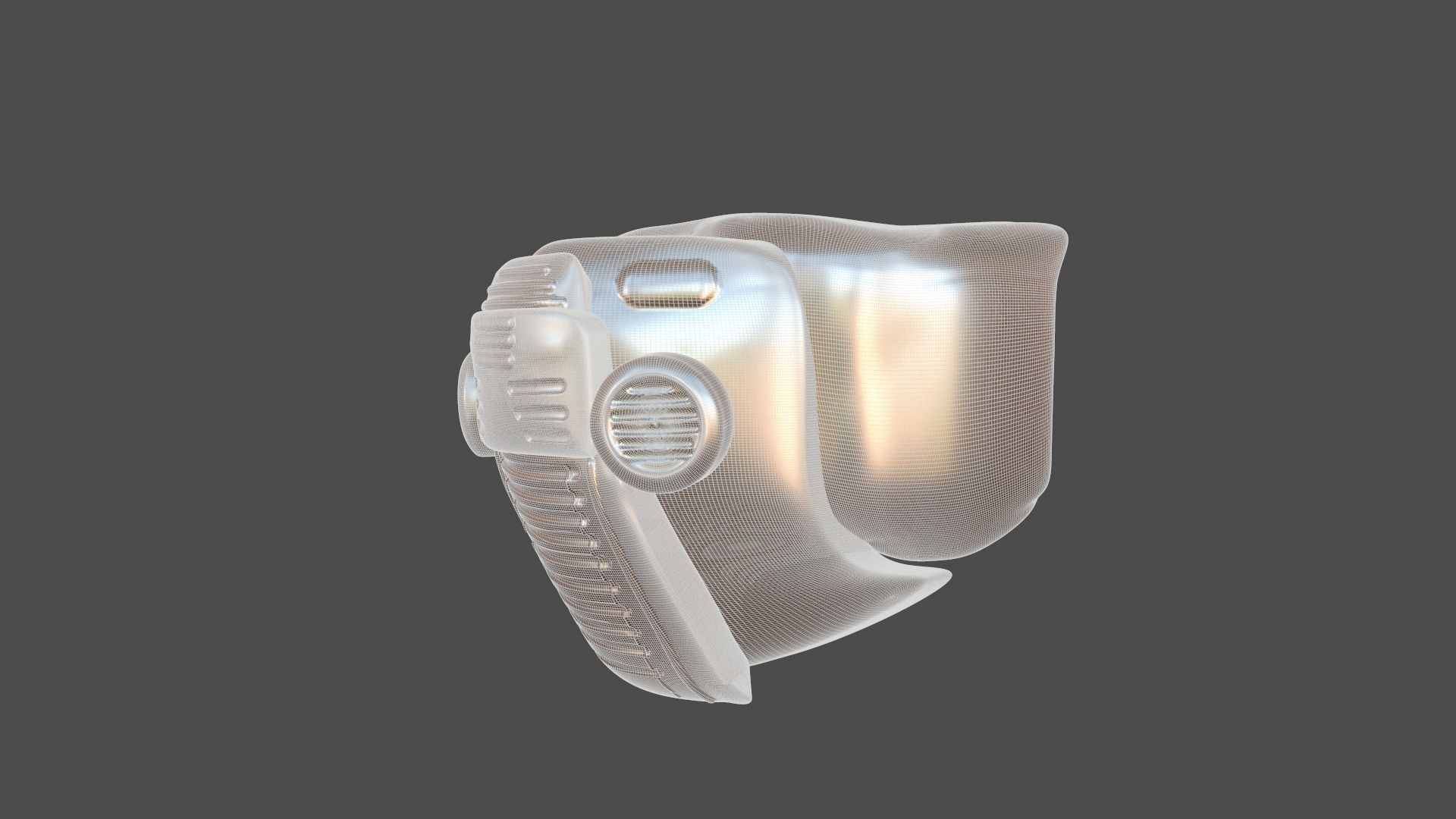 helmet high poly sculpt 3d printable 3D model_5