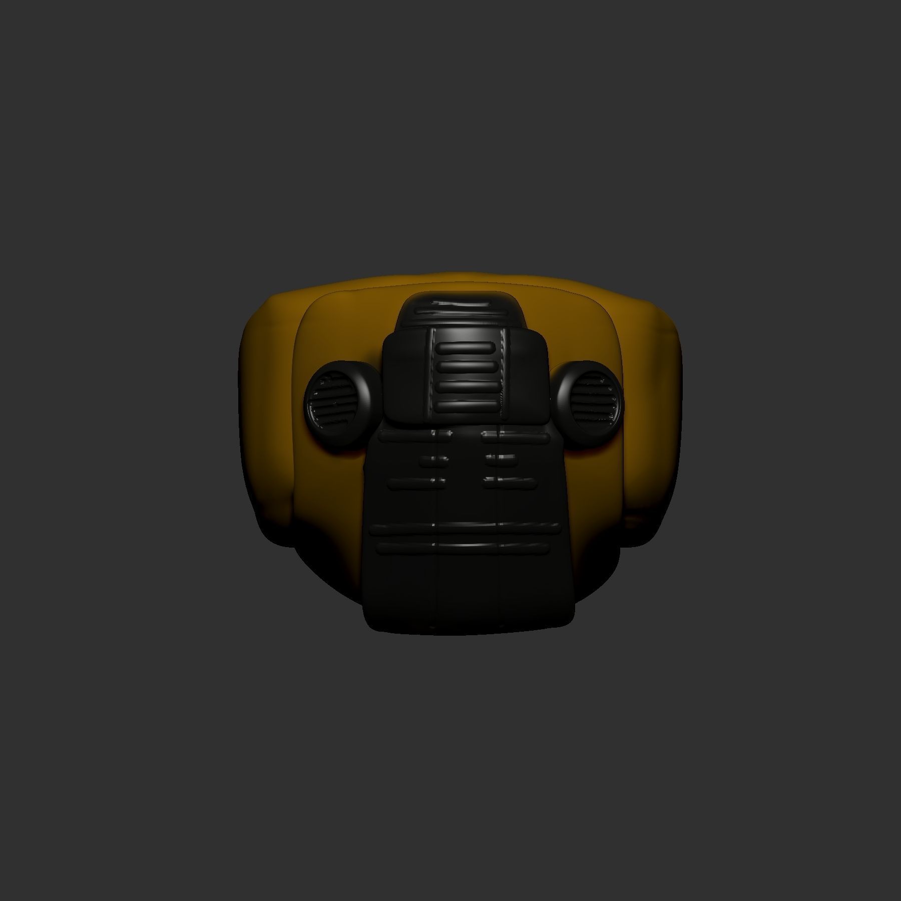 helmet high poly sculpt 3d printable 3D model_1