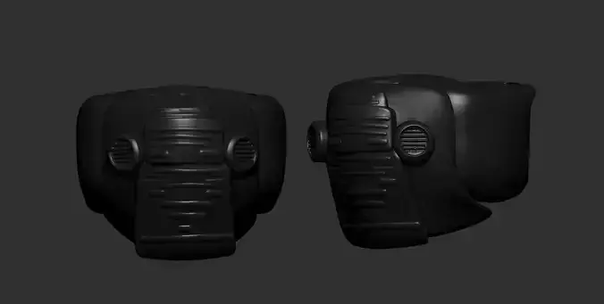 helmet high poly sculpt 3d printable 