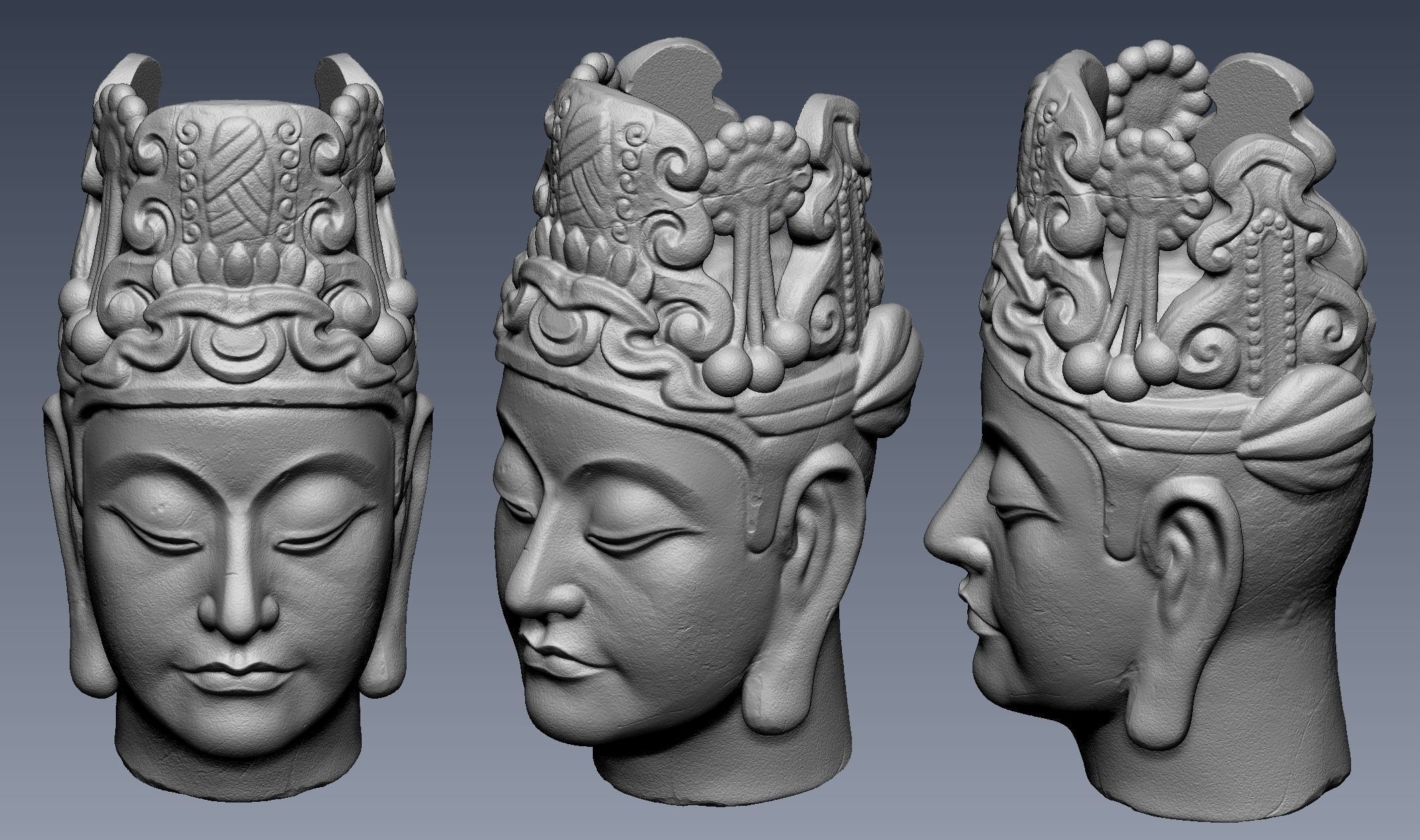 Buddhist treasures  3D print model_2