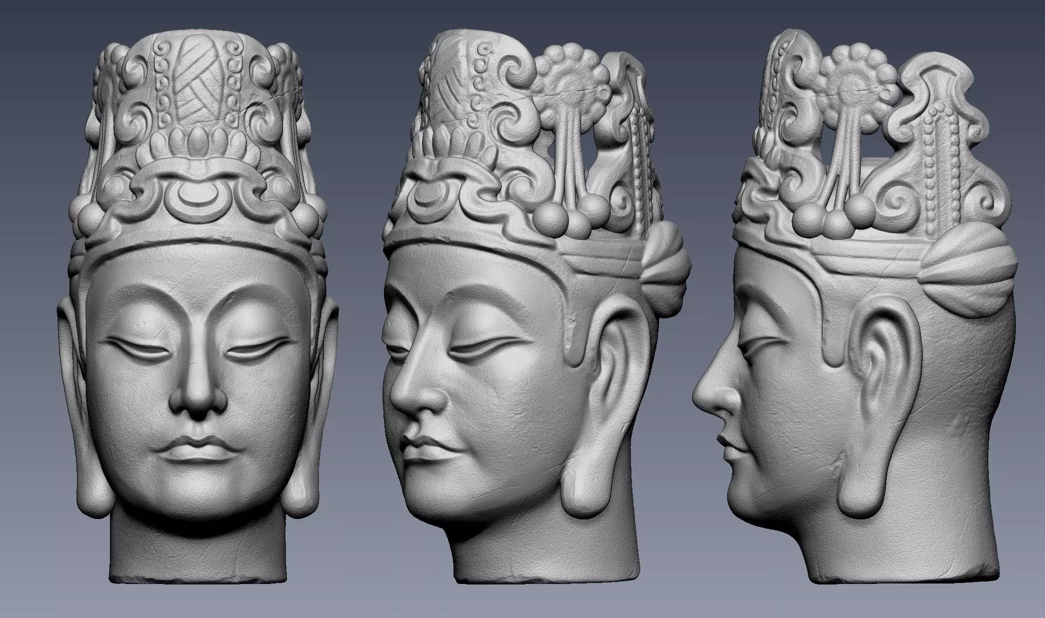 Buddhist treasures  3D print model_0
