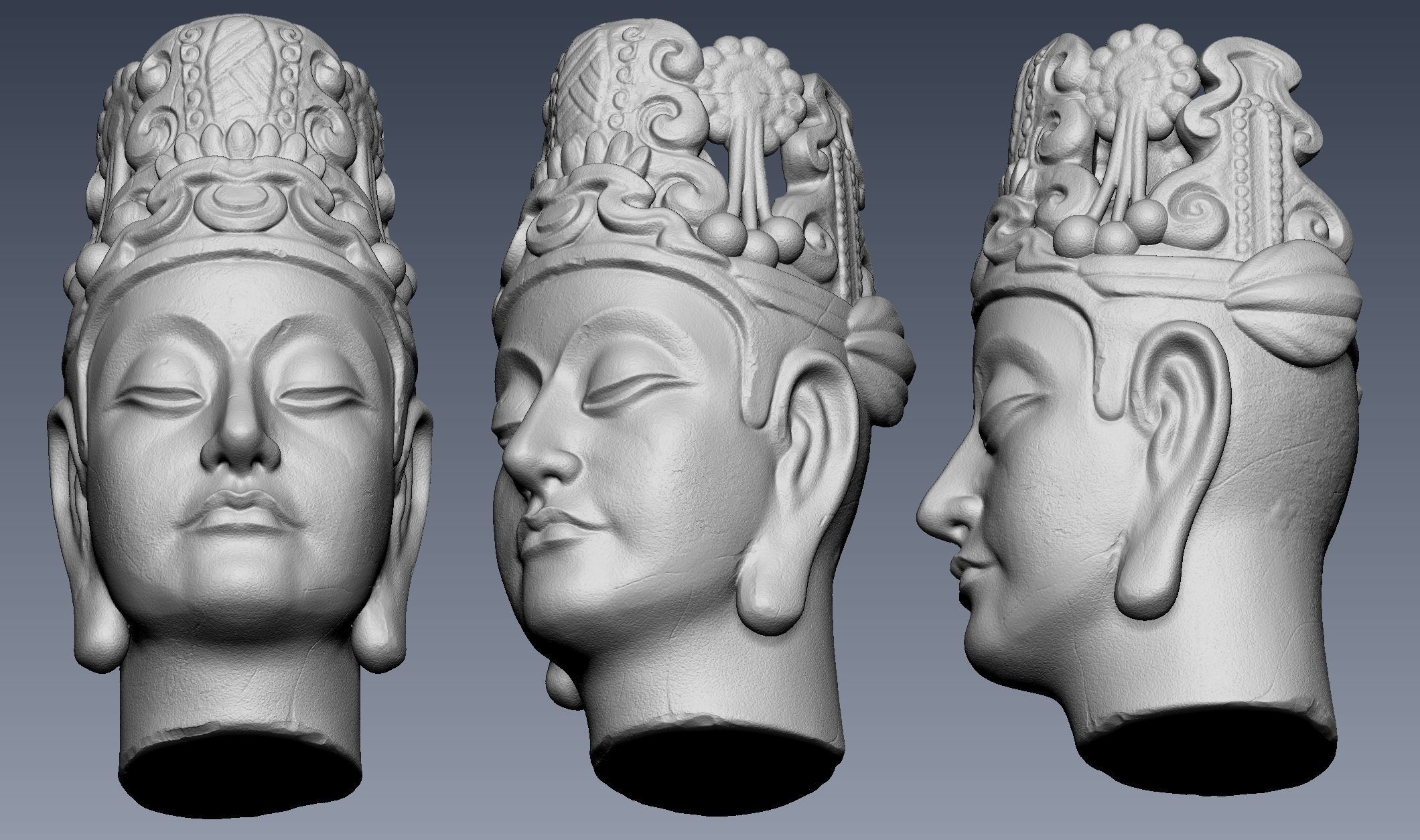 Buddhist treasures  3D print model_5