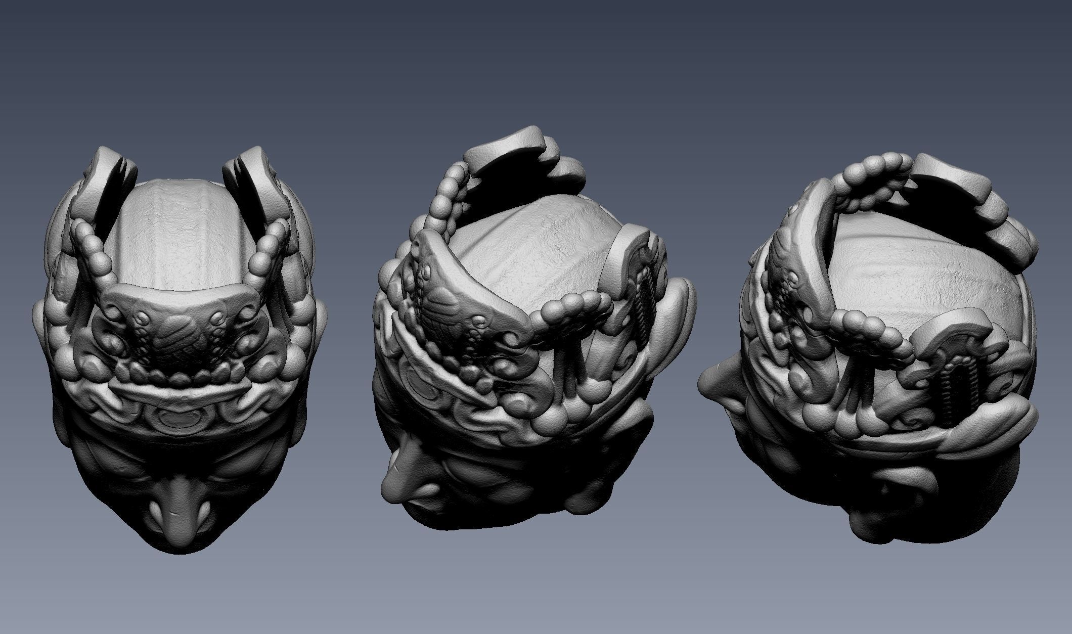 Buddhist treasures  3D print model_3