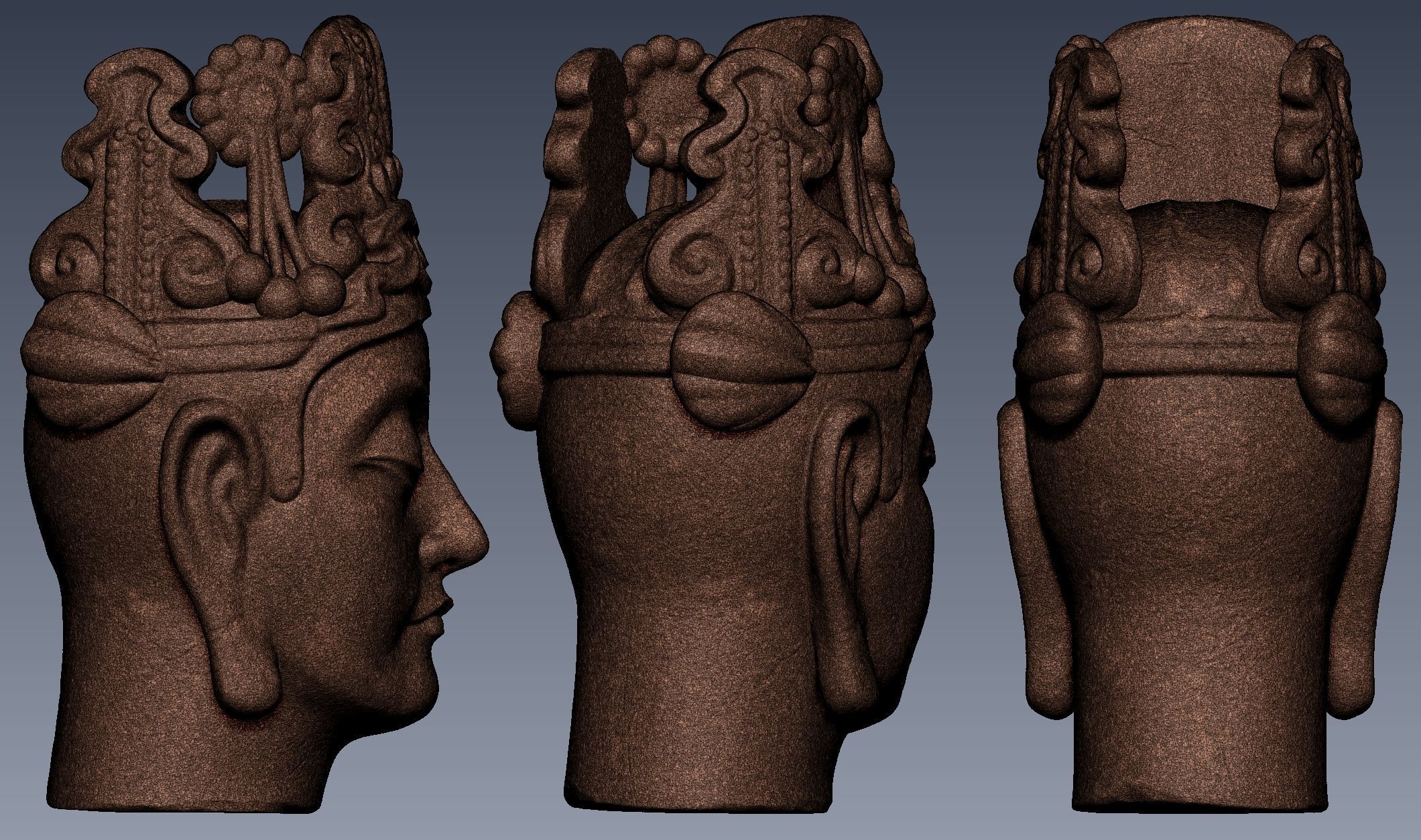 Buddhist treasures  3D print model_7