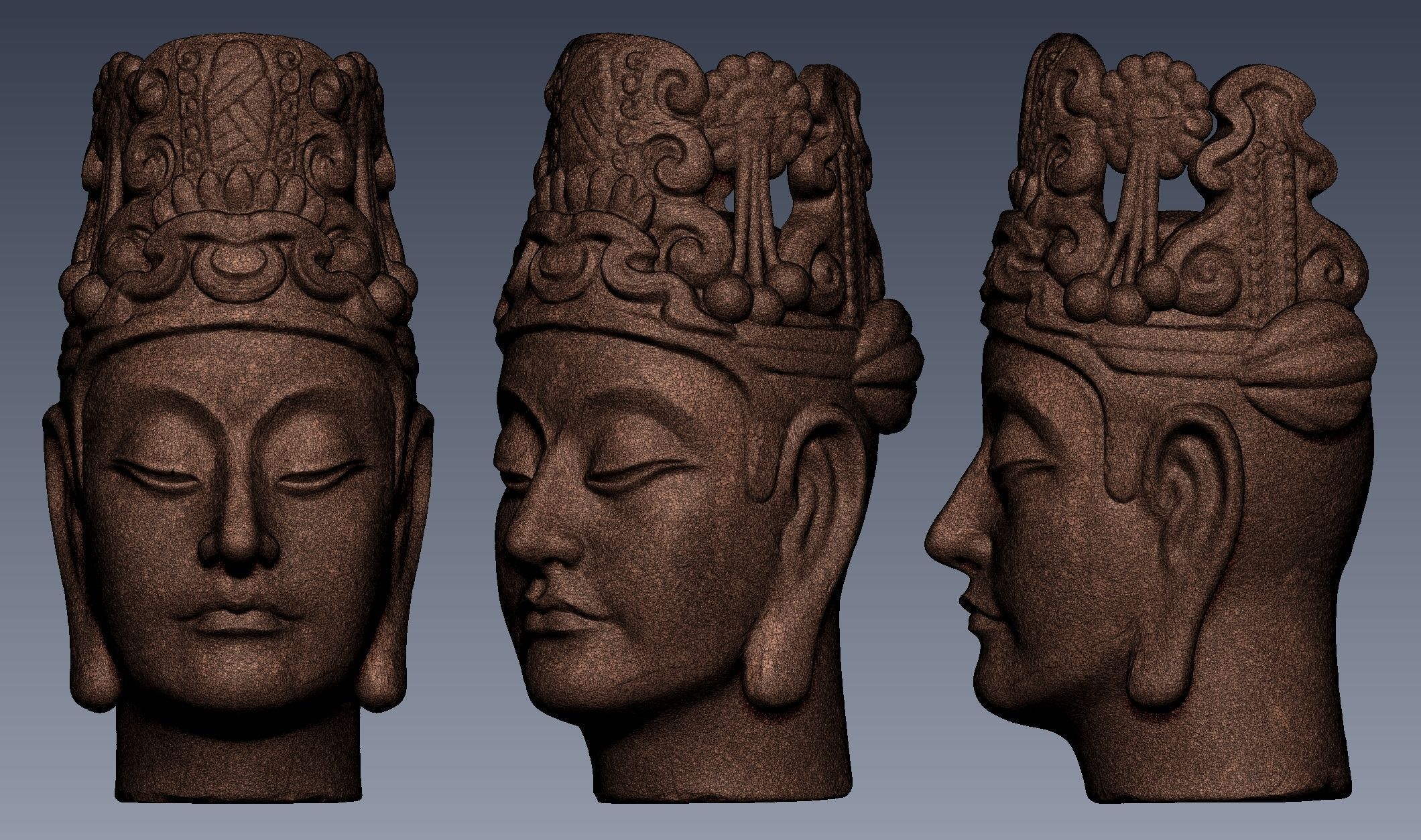 Buddhist treasures  3D print model_6