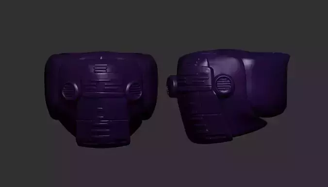 helmet high poly sculpt 3d printable 