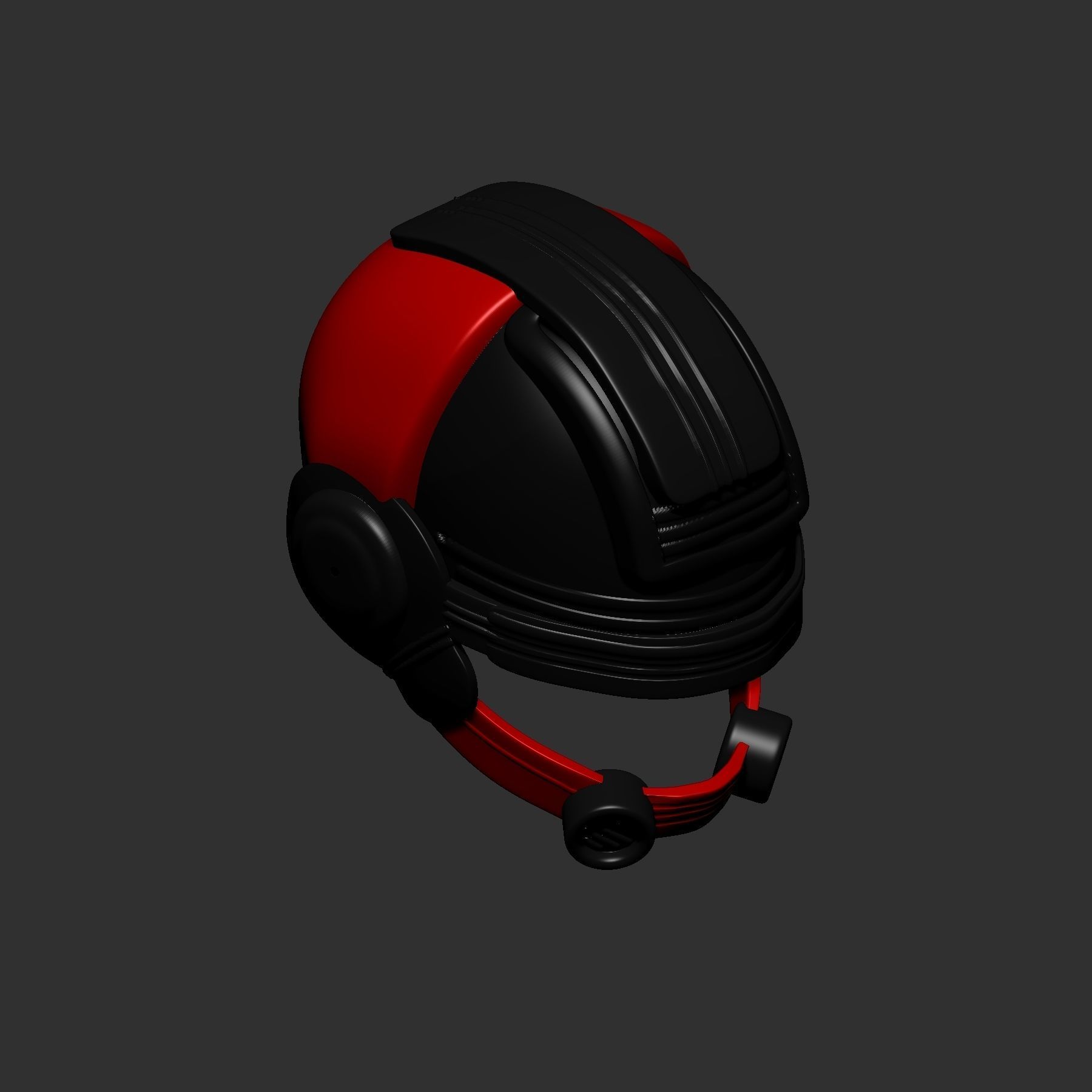 helmet high poly sculpt 3d printable 3D model_5