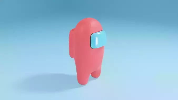 AmongUs Character with Rig 3D model