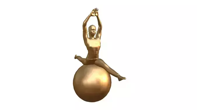 Yoga ball sculpture