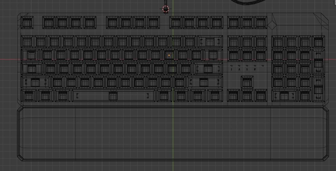 Asus Tuf Gaming Keyboard K7  3D model_3