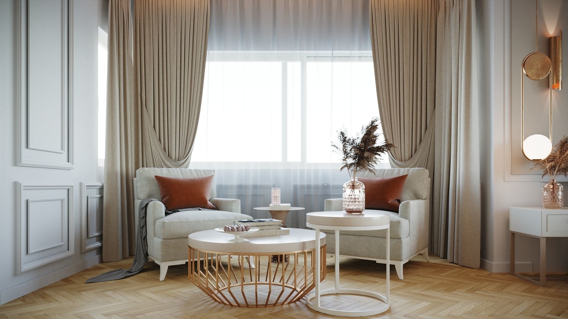 Simple Bedroom  Interior 2 3D model_2