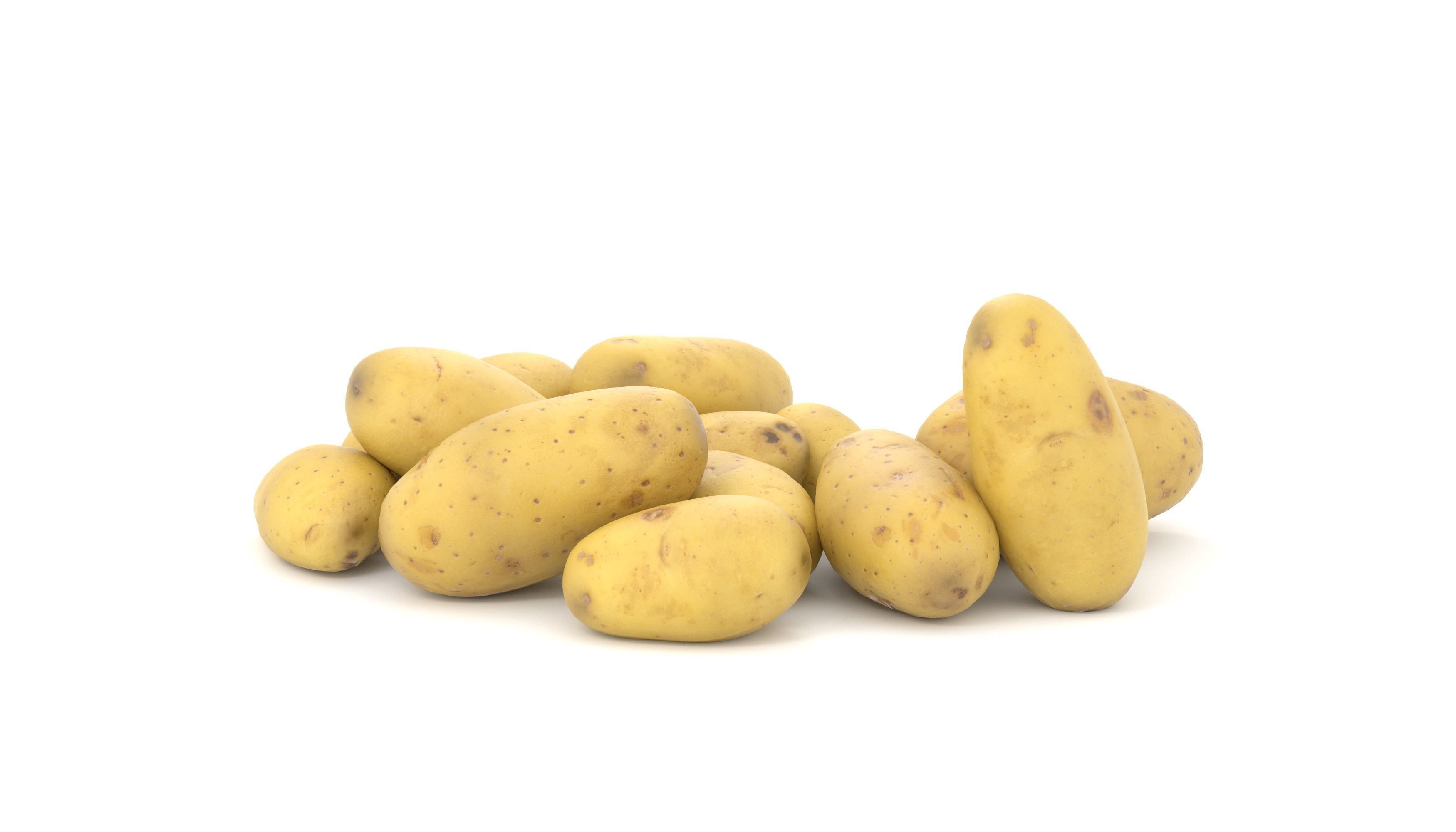 Potato Photoscan Low-poly 3D model_6
