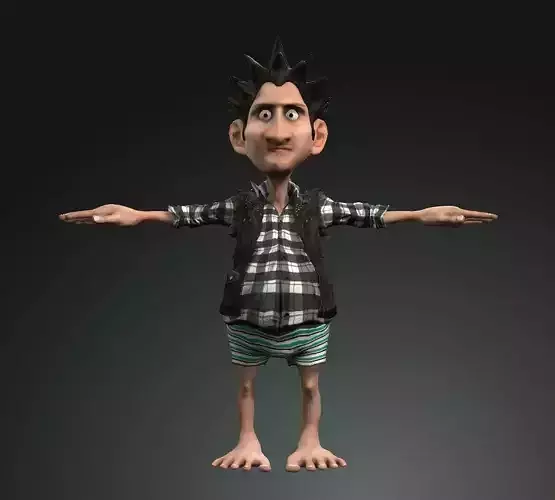 3d funny bona character for movie short films animation vfx 