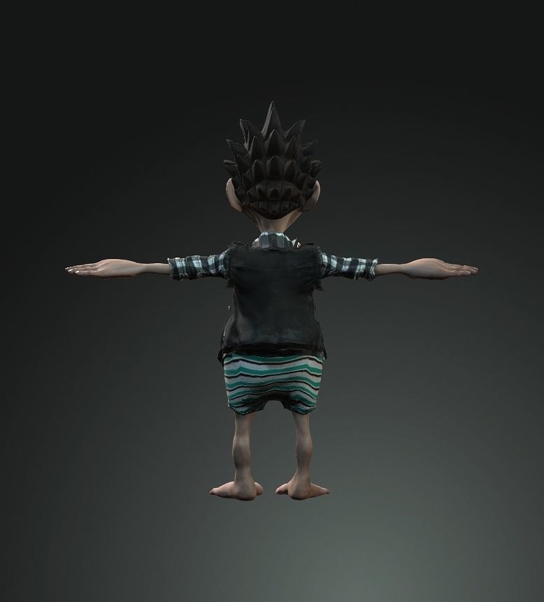 3d funny bona character for movie short films animation vfx  3D model_2