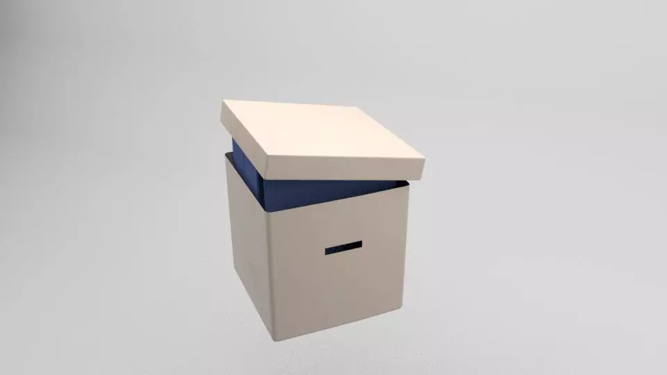 BOX Office Free 3D model_0