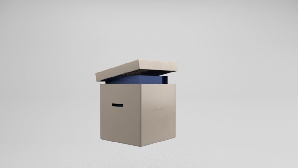 BOX Office Free 3D model_2