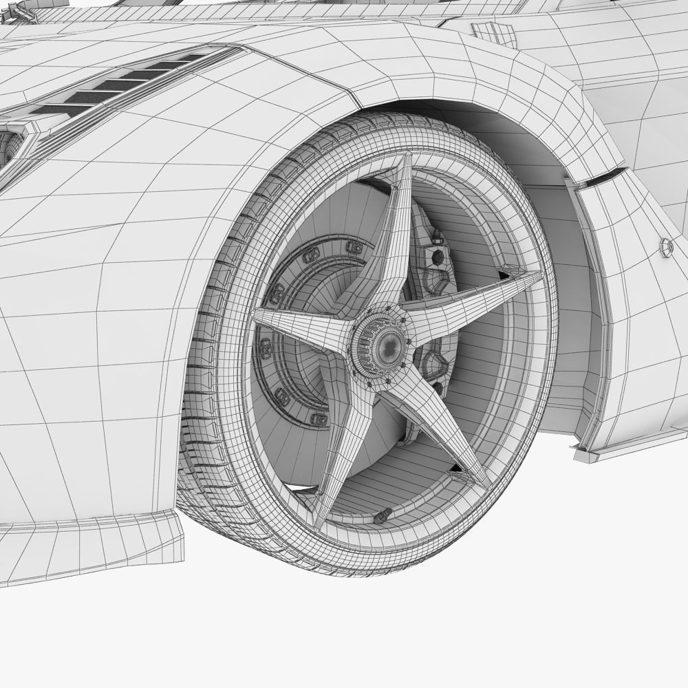 Ferrari Laferrari 2014 3D model_29