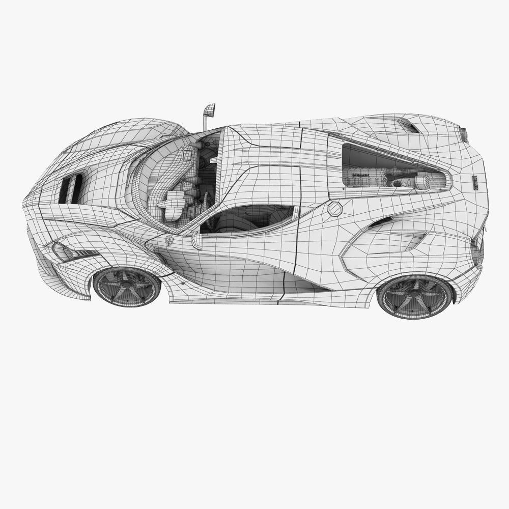 Ferrari Laferrari 2014 3D model_22