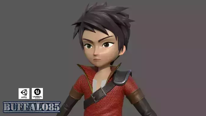 Warrior pack 01 Low-poly 3D model