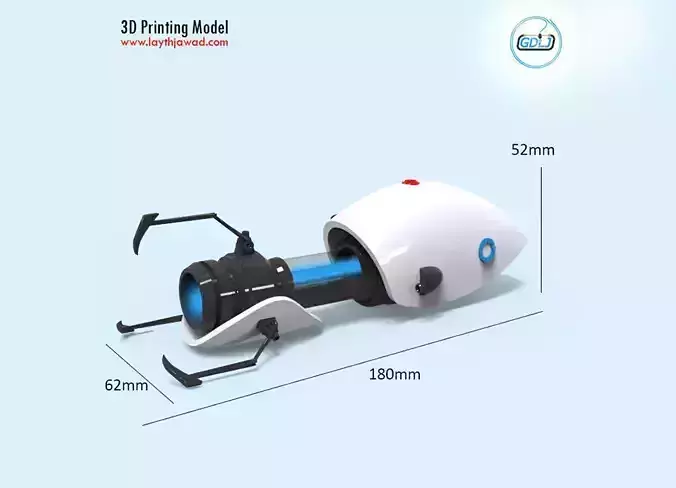 Portal Gun 3D print model