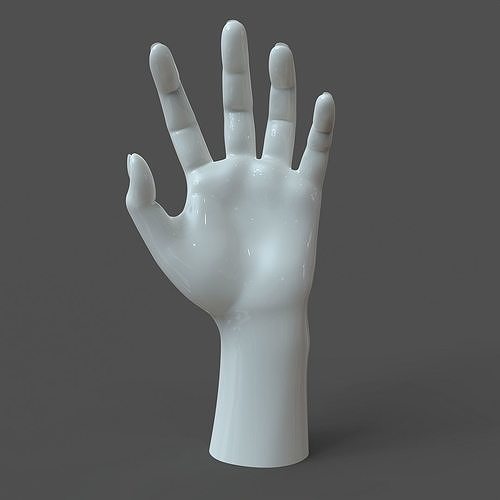 CAD-friendly Casual Woman Hand Model F1P2D1V1hand 3D model