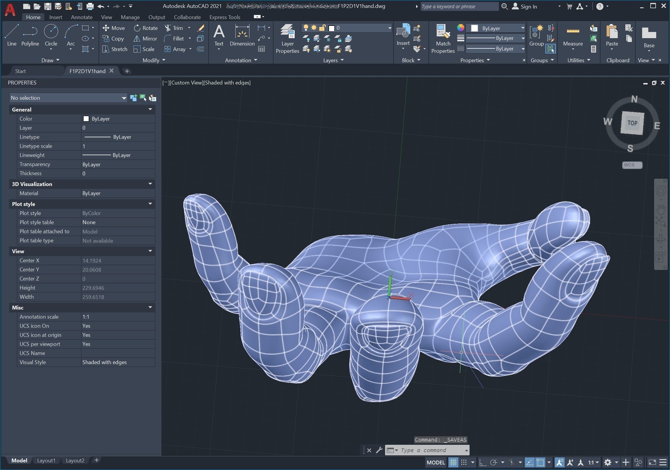 CAD-friendly Casual Woman Hand Model F1P2D1V1hand 3D model_13