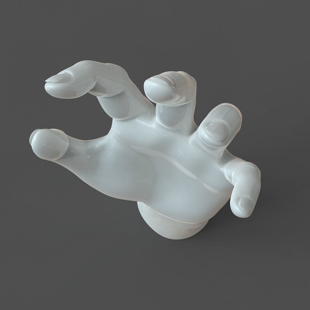 CAD-friendly Casual Woman Hand Model F1P2D1V1hand 3D model_4