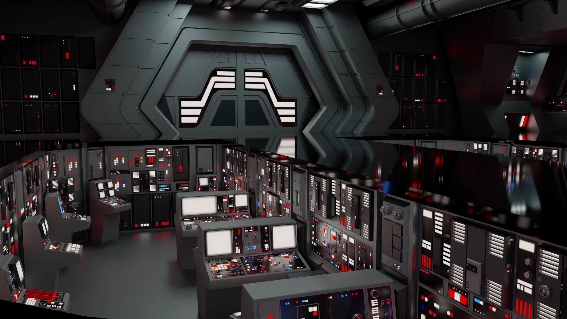 Star Wars Imperial Panels Pack 1 Low-poly 3D model_6