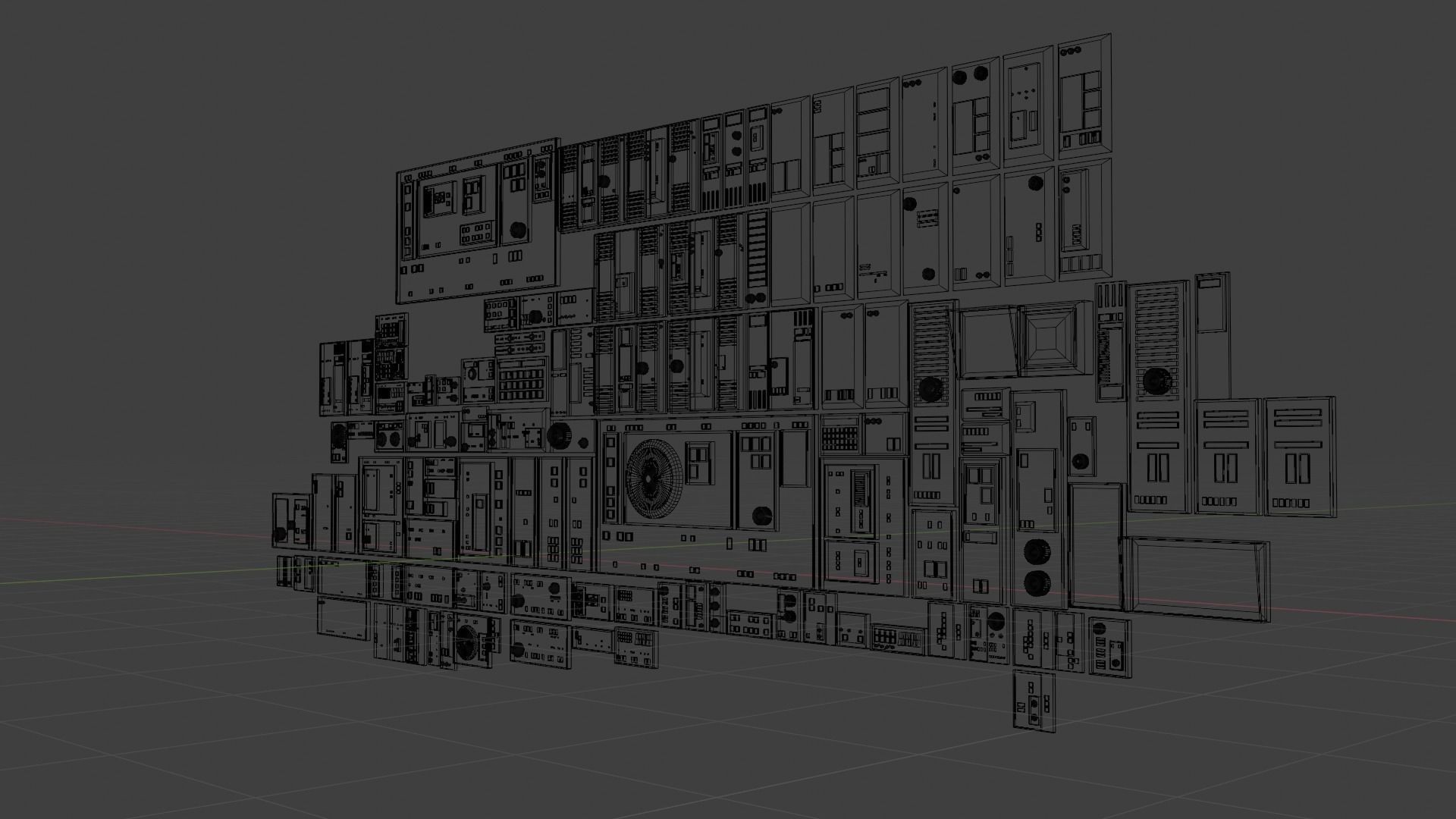 Star Wars Imperial Panels Pack 1 Low-poly 3D model_5