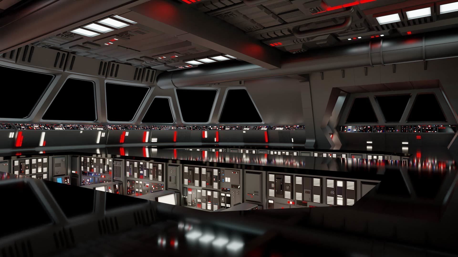 Star Wars Imperial Panels Pack 1 Low-poly 3D model_7