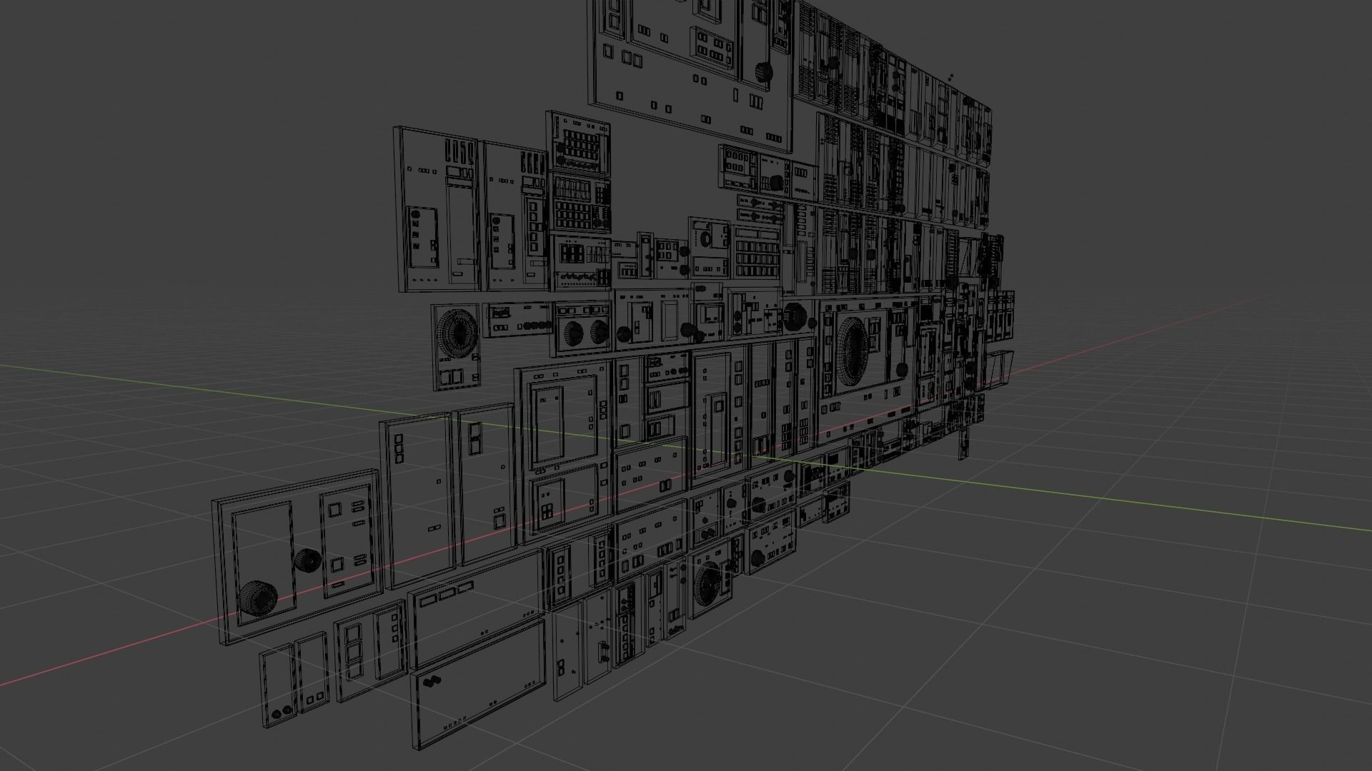 Star Wars Imperial Panels Pack 1 Low-poly 3D model_3