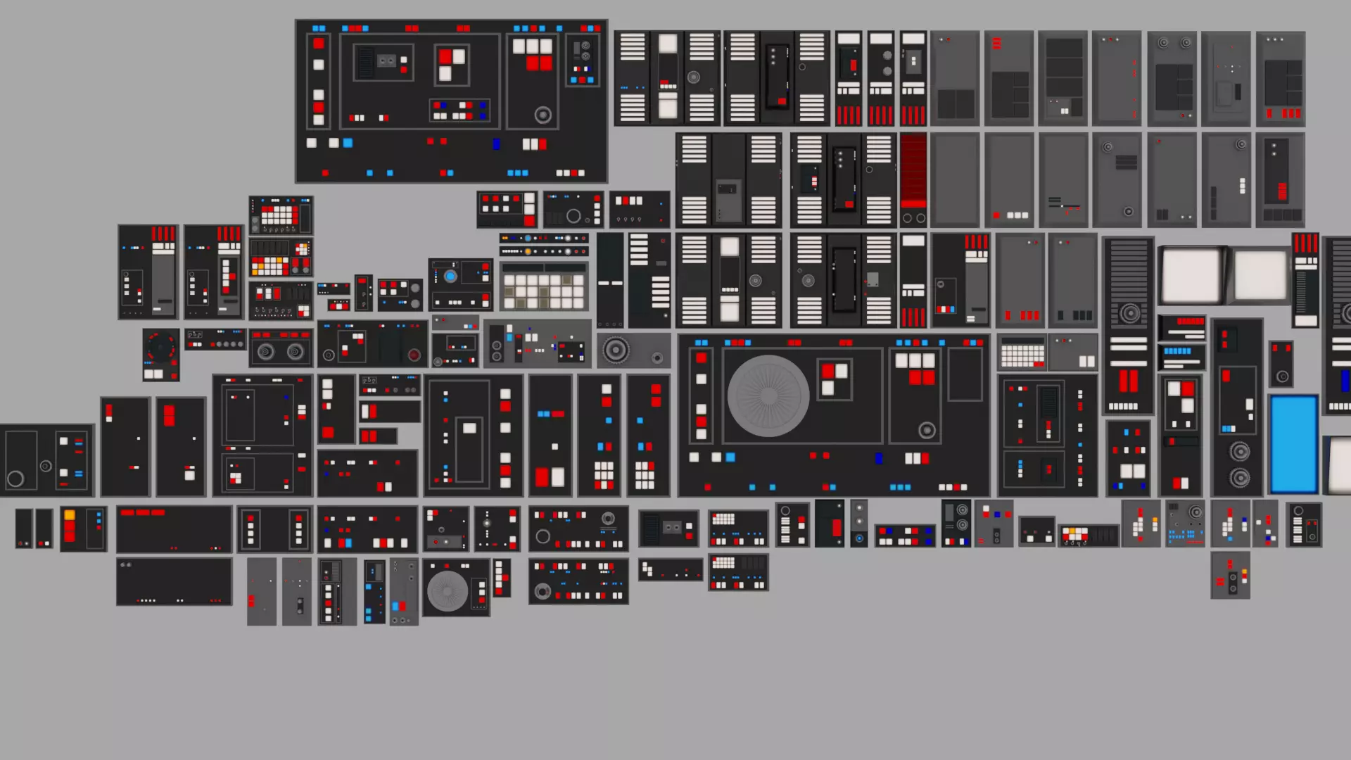 Star Wars Imperial Panels Pack 1 Low-poly 3D model_0