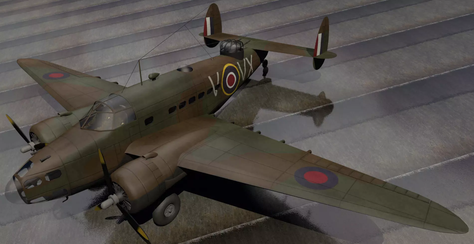Lockheed Hudson Mk-1 3D model_0