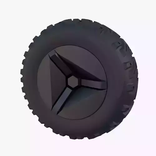 Tesla Cyberquad ATV Wheel 2