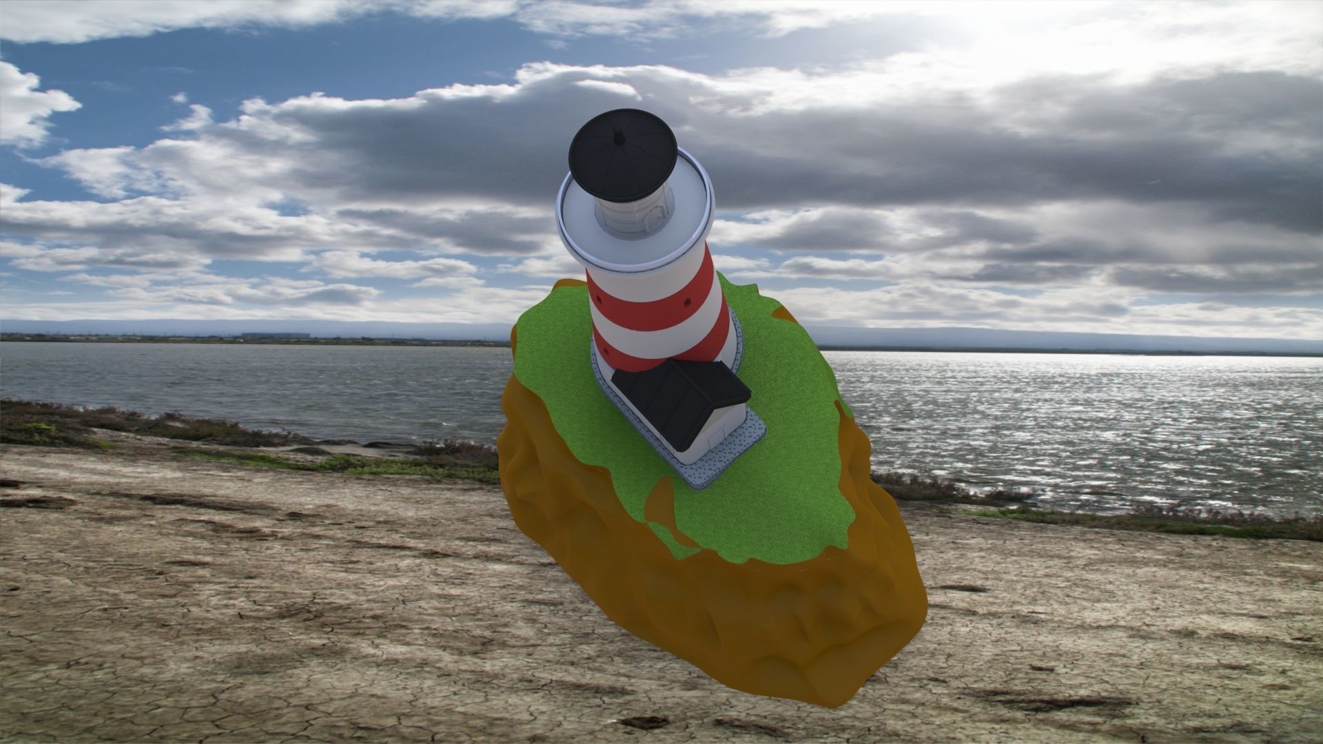 Easy 3D Printable Lighthouse Kit Easy Glueless Assembly 3D print model_9