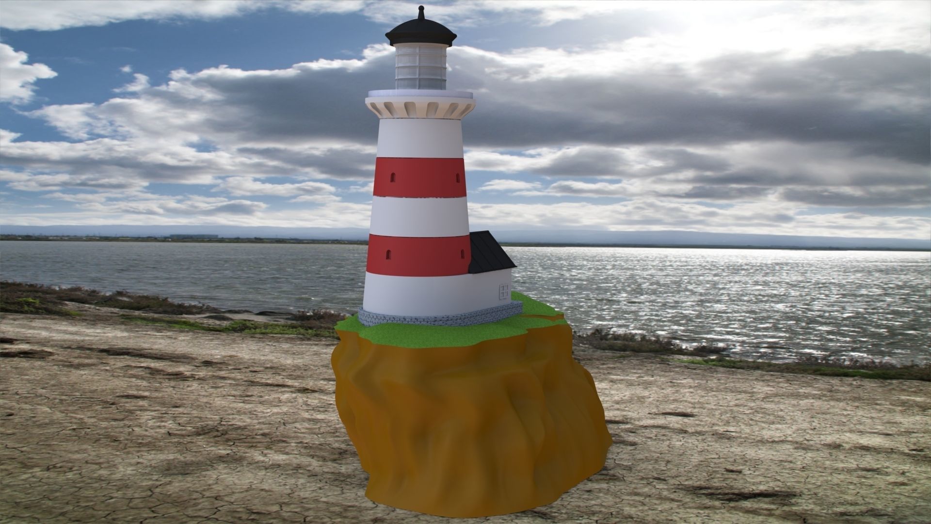 Easy 3D Printable Lighthouse Kit Easy Glueless Assembly 3D print model_16