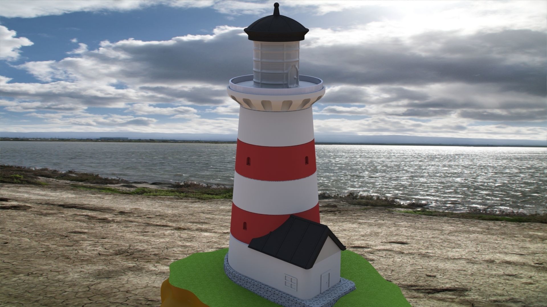 Easy 3D Printable Lighthouse Kit Easy Glueless Assembly 3D print model_17