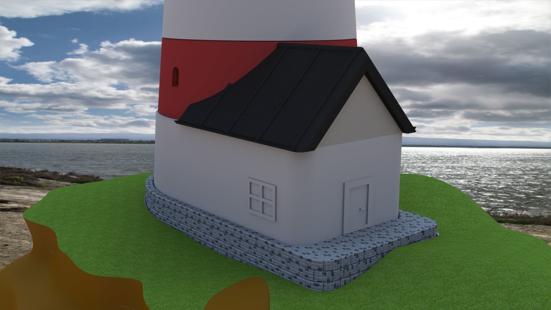 Easy 3D Printable Lighthouse Kit Easy Glueless Assembly 3D print model_7