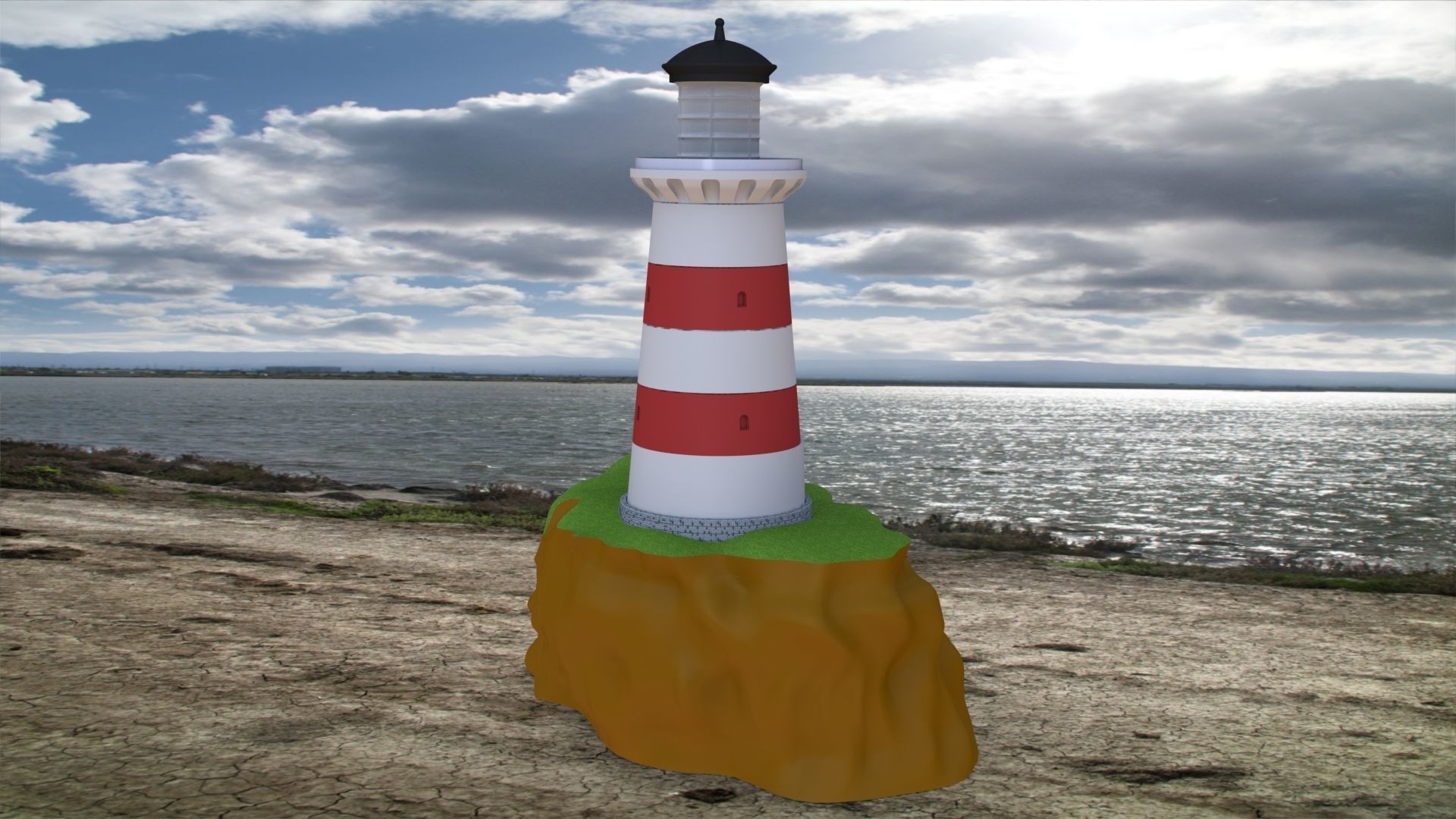 Easy 3D Printable Lighthouse Kit Easy Glueless Assembly 3D print model_15
