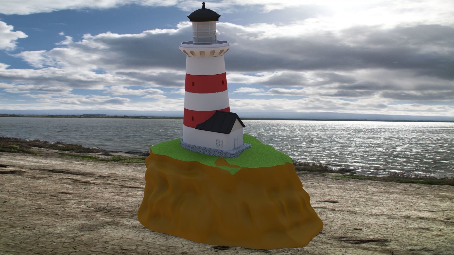 Easy 3D Printable Lighthouse Kit Easy Glueless Assembly 3D print model_13