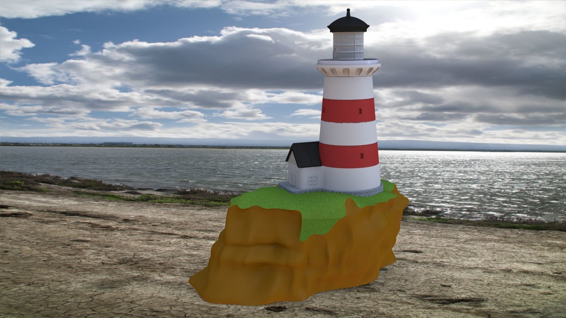 Easy 3D Printable Lighthouse Kit Easy Glueless Assembly 3D print model_14