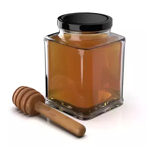Honey Jar With Stick