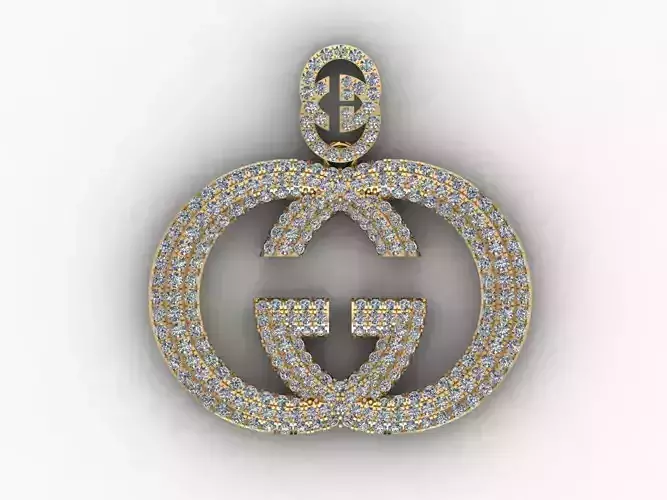 Guccci Pendant Full Diamond Mat Day Guccci