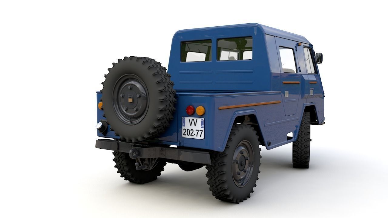 VOLVO LAPLANDER C202 1977 3D Model Collection _11