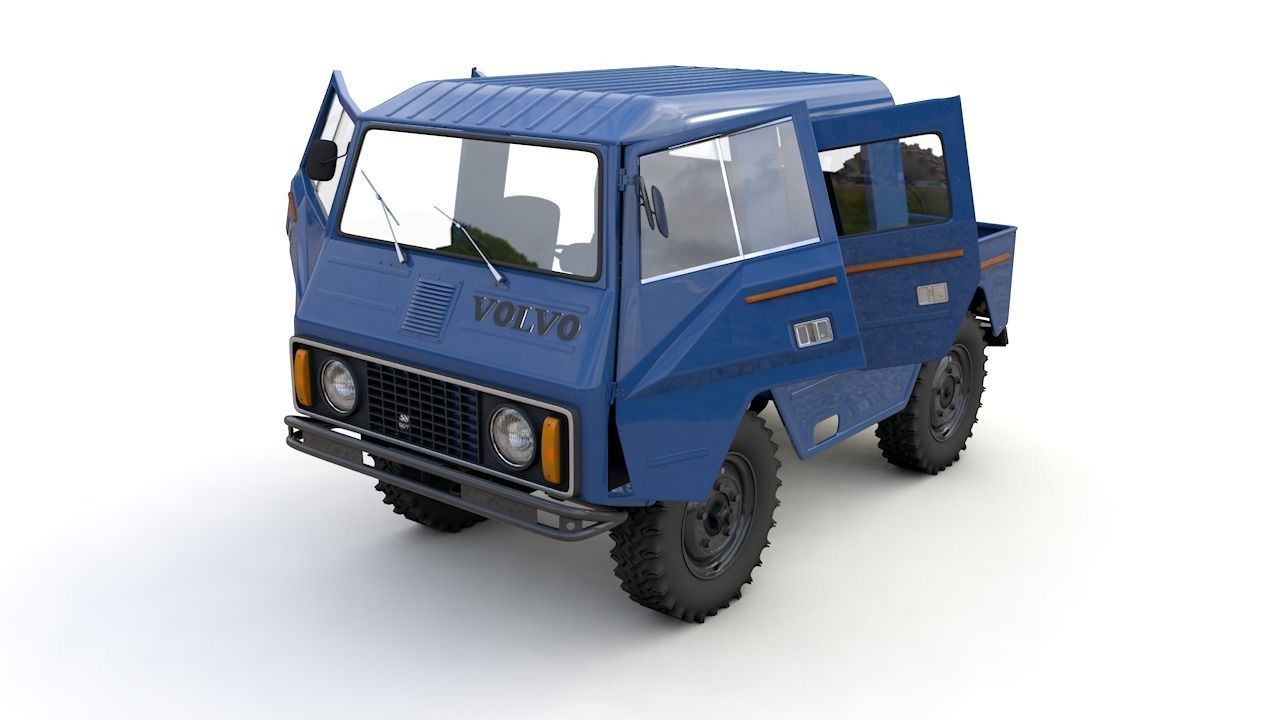 VOLVO LAPLANDER C202 1977 3D Model Collection _4