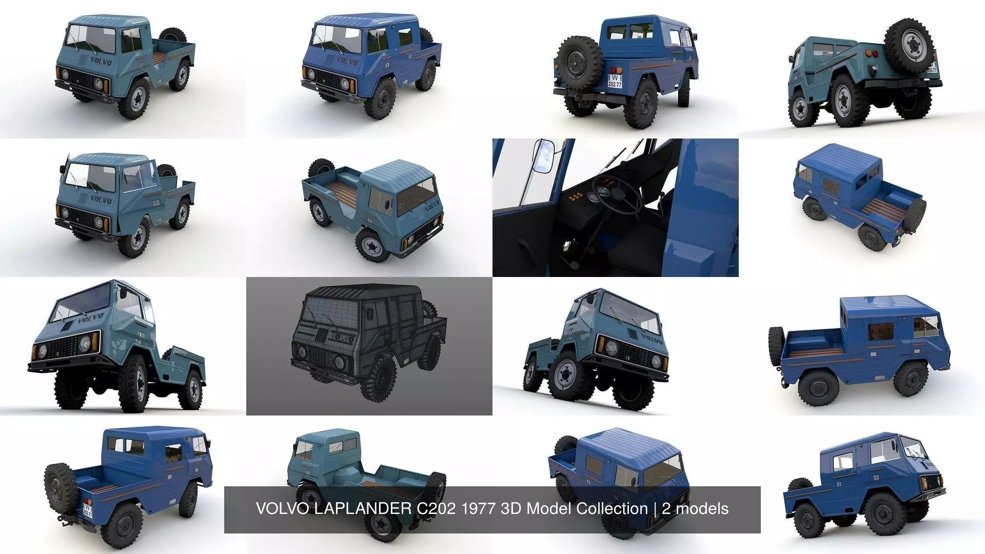 VOLVO LAPLANDER C202 1977 3D Model Collection _0
