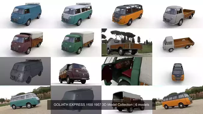 GOLIATH EXPRESS 1100 1957 3D Model Collection 