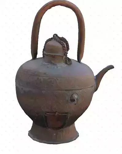 samovar bronze teapot with handle