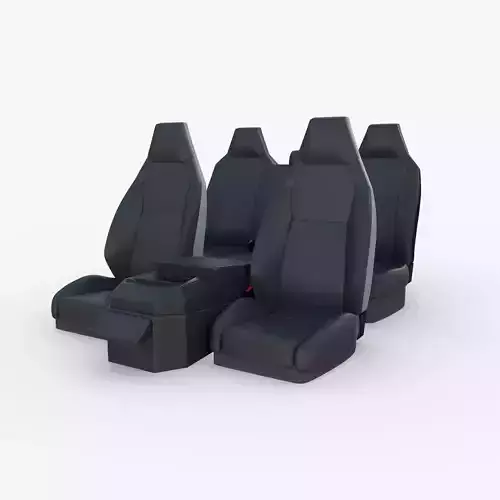 Tesla Cybertruck Seats Dark