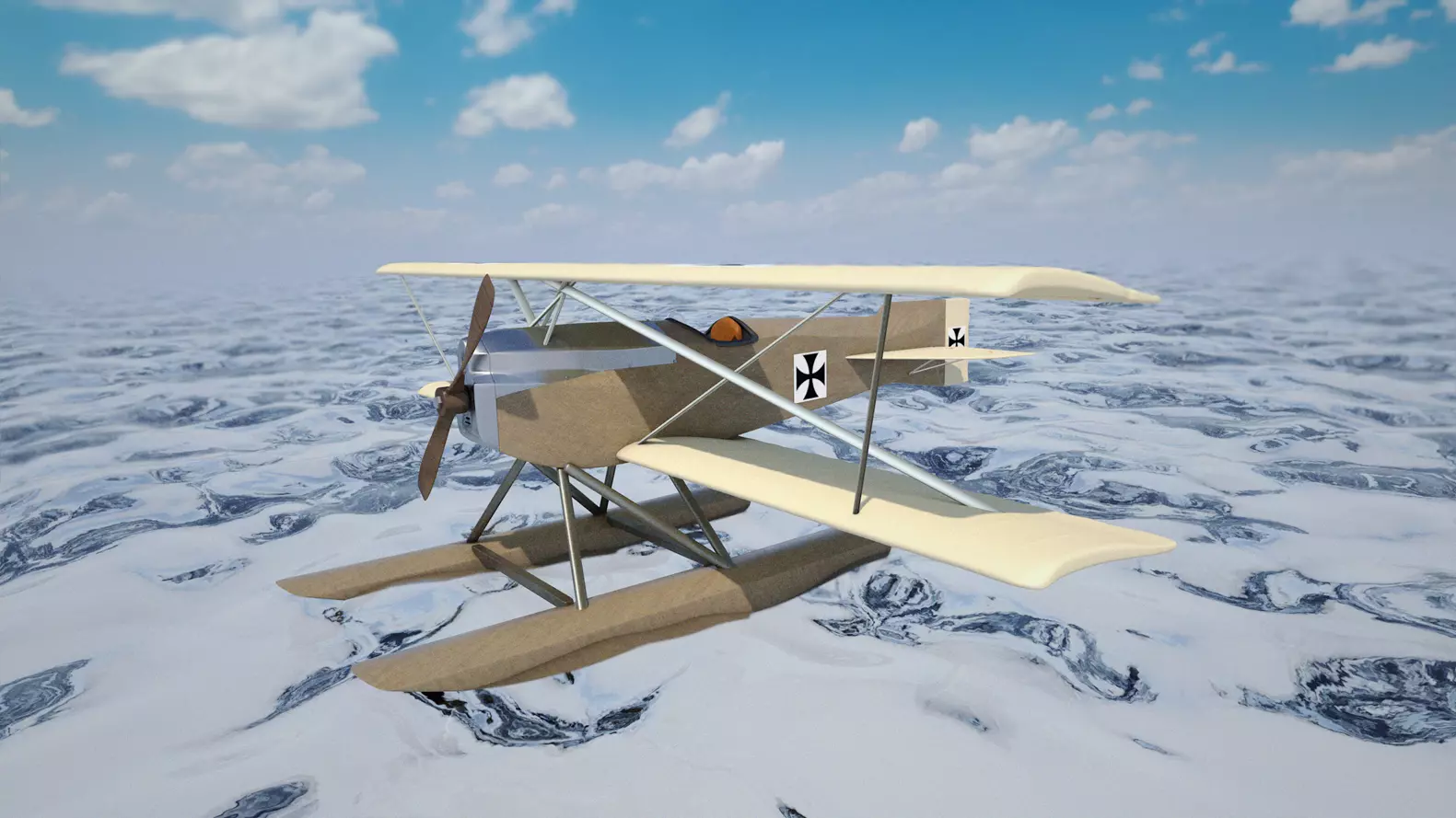 Hansa Brandenburg KDW Free 3D model_0